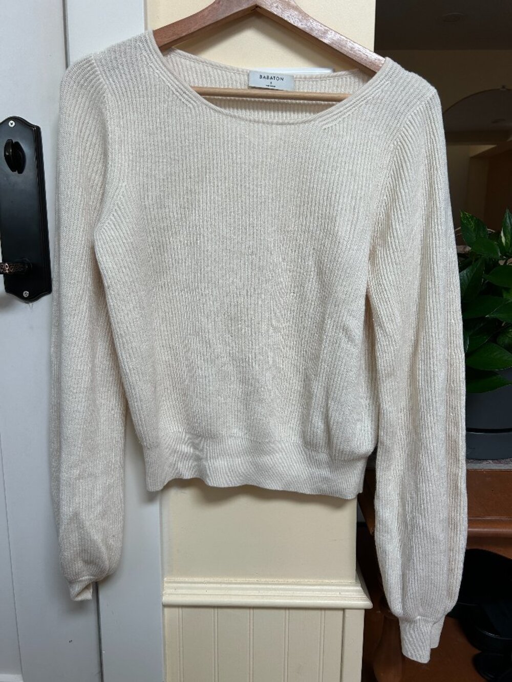 Babaton Column Sweater in Cream